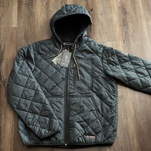 New Men's Free Country Hooded Quilted Jacket